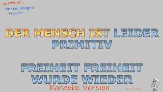 Westernhagen  Freiheit  Instrumental und Karaoke [upl. by Arri304]