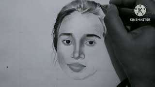 how to draw a beautiful girl pencil sketch  SumanMeenajhunjhunu  charcoal pencil sketch [upl. by Anilrats]