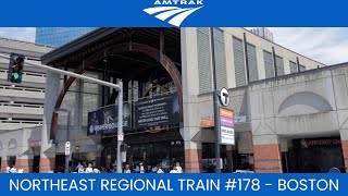 Amtrak Northeast Regional Train 178 from Washington Announcements [upl. by Antonella]