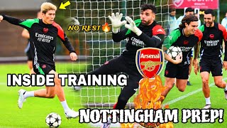 ARSENAL TRAINING TODAY  the final preparation for Nottingham forest [upl. by Joanne]