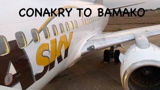 TRIP REPORT  ASKY AIRLINES  ECONOMY  CONAKRY TO BAMAKO  BOEING B737 [upl. by Aicinet642]