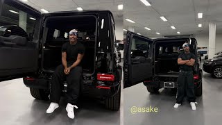 Asake made a major splash in the world of luxury carsgot the brand new 2025 Mercedes Benz GBox [upl. by Haliehs]