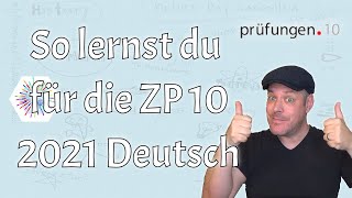 ZP 10 2021 Deutsch  So lernst du am besten dafür [upl. by Annoyek712]