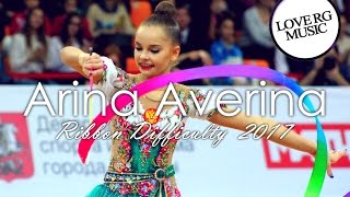 Arina Averina Ribbon Difficulty 2017 [upl. by Yunick]