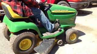 JOHN DEERE LT155 RIDING MOWER [upl. by Krista]