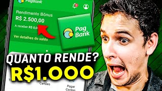 🟢 Conta PagBank Quanto Rende 1000 reais no PagBank Rendimento PagBank Vale a Pena TOP SIMULAÇÃO [upl. by Ogait]