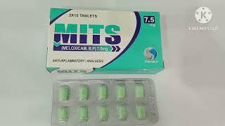 Mits 75mg Tablet Uses in UrduMits 15mg Tablet UsesMits Tablet 75mg  Meloxicam Mits Tablet Uses [upl. by Enrobialc]