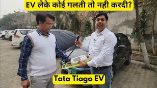 TATA Tiago EV True Review 2024  असली Range कितनी है  AP carBHP [upl. by Sivaj]