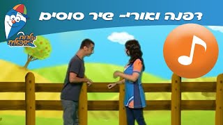 דפנה ואורי סוסים  שירי חיות ברצף  שירי ילדות ישראלית [upl. by Eskil]