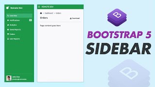 Master Bootstrap 5 in 2024 with This Simple Sidebar Trick [upl. by Asiluj]