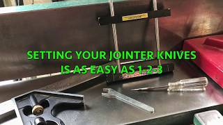 Setting Your jointer Knives SIMPLE AND EASY [upl. by Calla]