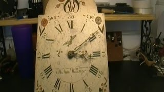 Tall Case Clock 1 Day English Movement Continuous Chain Video Short Repair Preview [upl. by Earal51]