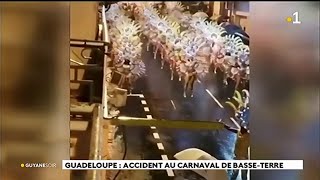 Guadeloupe  accident au carnaval de Basse  Terre [upl. by Mic]