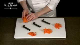 Use a mandolin to make different vegetable cuts [upl. by Nnylatsirk627]