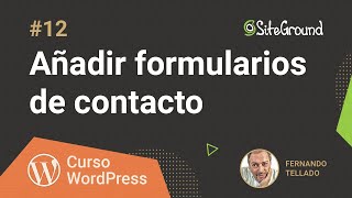 Cómo añadir un formulario de contacto en WordPress  Guía WORDPRESS [upl. by Magner60]