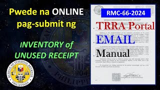 How to submit INVENTORY of UNUSED RECEIPT to be used as INVOICES via ONLINE No need to go to BIR [upl. by Harv]