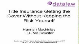 Title Insurance Getting the Cover Without Keeping the Risk Yourself [upl. by Lidah]