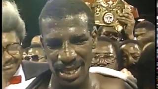 Boxing  1985  Post Fight Interview  Heavyweight Title  Larry Holmes VS Michael Spinks  Fight 1 [upl. by Yrollam]