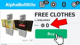 NEW HOW TO GET FREE CLOTHES OR SHIRTS IN ROBLOX ANY SHIRT YOU WANT [upl. by Ihsakat]