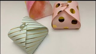 Origami gift boxHow to make origami gift boxDIY gift box [upl. by Sucitivel]