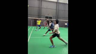 How Racquet Broken…  Badminton  Power Smash [upl. by Teplitz]