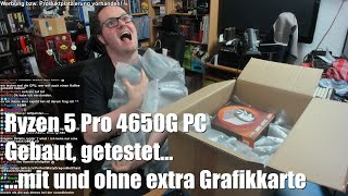 Crackys Bastelnacht  900 EUR Ryzen 5 4650G PC TUF Edition Deluxe Max Power Bauer [upl. by Joashus]