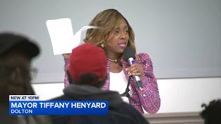 Dolton Mayor Tiffany Henyard booed out of board meeting after making late appearance [upl. by Teador320]