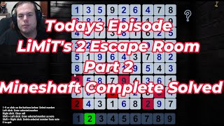 LiMiTs 2 Escape Room Games Part 2 Mineshaft Hard Level Solved Full Complete Escape Playthrough [upl. by Giark]