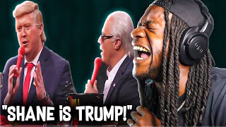 Shane Gillis Impressions of DONALD TRUMP HILARIOUS ft Joe Biden REACTION [upl. by Wilkinson]