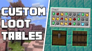 How To Make Custom Loot Tables Minecraft 120 [upl. by Lydnek223]