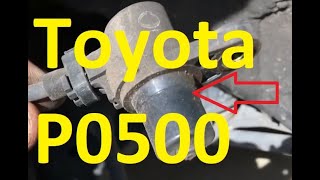 Causes and Fixes Toyota P0500 Code Vehicle Speed Sensor A [upl. by Billy]