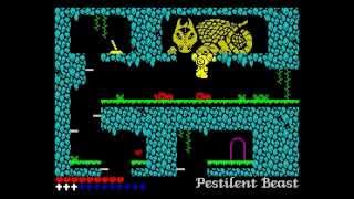 LAbbaye des Morts Walkthrough ZX Spectrum [upl. by Hogle]