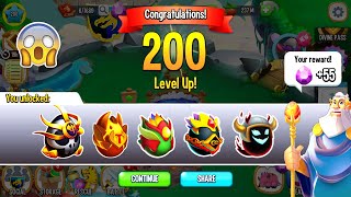 Dragon City  Reach Level 200 MAX Congratulation from Deus 😱 [upl. by Ahtabbat]