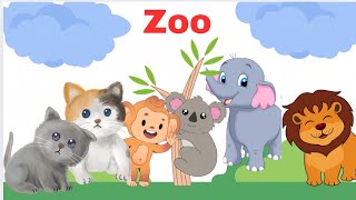 lets go to zoo kids storiesanimals namesnursery rhymes 🪐🤎 [upl. by Prowel]