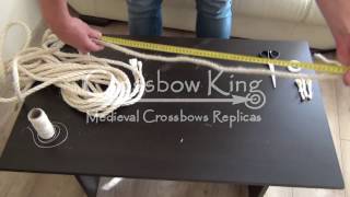 How to make a crossbow string [upl. by Atled]