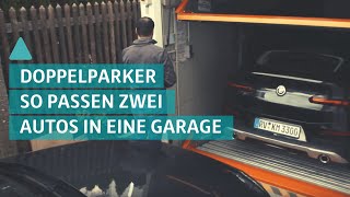 BAUEN amp WOHNEN zwei Autos in eine Garage So geht´s  Doppelparksysteme [upl. by Ikim959]