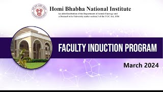 Faculty Induction Programme  March 2024 [upl. by Baum]