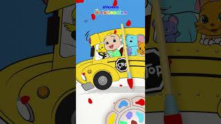 🎨 Paint The Wheels on the Bus 🖌️  cocomelon shorts [upl. by Meda985]