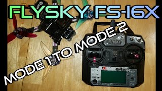 Flysky FSi6X Transmitter Mode 1 To Mode 2 Modification [upl. by Avril855]