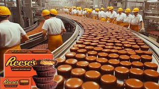 HOW ITS MADE Reeses Peanut Butter Cups  Captain Discovery [upl. by Ekle]