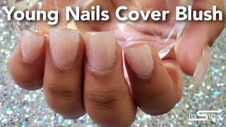 Short Set Acrylic Nails Tutorial  Young Nails Cover Blush Acrylic Nails  Itz Sirap [upl. by Tse]