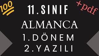 11Sınıf Almanca 1Dönem 2Yazılı 2023 [upl. by Lichtenfeld]