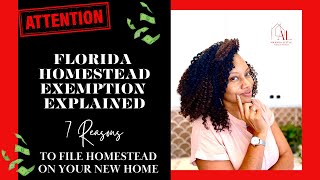 Homestead Exemption in Florida Explained 2023 [upl. by Lladnek679]