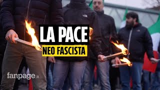 A Milano manifestazione neo fascista di Lealtà Azione quotVogliamo la pace per Russia e Italia” [upl. by Stoneham]