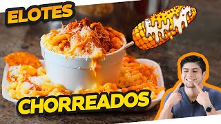 Elotes tipo Chorreados 🌽🌽  Tostitos preparados [upl. by Armahs740]