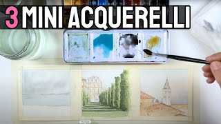 Mini acquerelli  idee per dipingere [upl. by Adihaj]