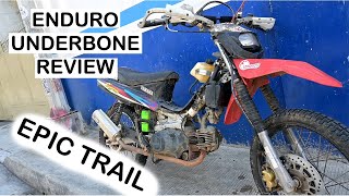 ultimate underbone trail review pros and cons pinoy enduro [upl. by Nylinnej]