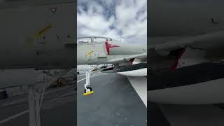 Ta 4J sky hawk on the USS Lexington in Corpus Christi fighterjet [upl. by Berlyn]