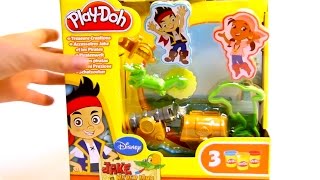 Play Doh Jake and The Neverland Pirates Treasure Creations New 2014 PlayDoh Toys [upl. by Jourdan]