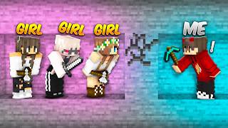 Minecraft Manhunt BOYS vs 3 GIRLS [upl. by Cornall340]